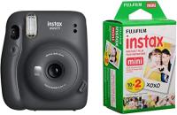 WishOf.Me - Fujifilm Instax Mini 11 Instant Film Camera - Charcoal Gray Bundle