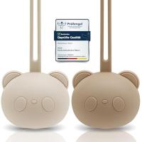 WishOf.Me - CAJA Schnullerbox Silikon 2 Stück - Panda Design - BPA-frei
