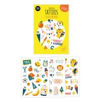 WishOf.Me - Kindertattoo Schulanfang – 3 Bögen für kreative Schulanfänger