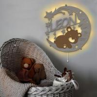 WishOf.Me - Schlummerlicht mit Namen - LED Beleuchtung zur Geburt / Taufe
