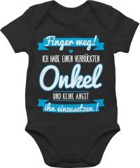 WishOf.Me - Lustiger Shirtracer Body für Jungen und Mädchen - Verrückter Onkel