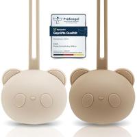 WishOf.Me - CAJA Schnullerbox Silikon 2 Stück - Panda Design - BPA-frei
