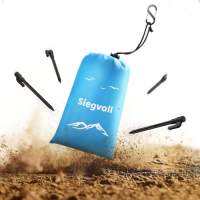 WishOf.Me - Siegvoll Stranddecke sandfrei 210x200 cm – Ultraleichte Picknickdecke
