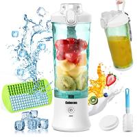 WishOf.Me - Mixer Smoothie Maker To Go, Mini Standmixer Tragbar mit 6-Klingen Edelstahl