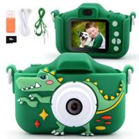 WishOf.Me - Kinderkamera Dinosaurier 1080P HD - Perfektes Geschenk für Jungen
