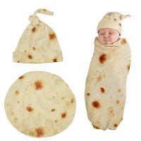 WishOf.Me - Yuehuamech Neugeborene Baby Burrito Swaddle Decke mit Hut