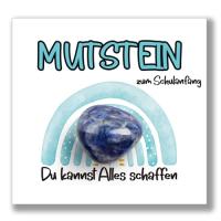 WishOf.Me - iZoeL Einschulung Geschenk Glückssteine für Jungen - Mutstein 2025
