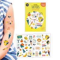 WishOf.Me - Kindertattoo Schulanfang – 3 Bögen für kreative Schulanfänger