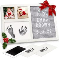 WishOf.Me - Baby Hand- und Fußabdruck Set mit Filz Letterboard - KeaBabies