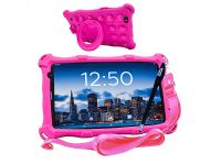 ANGELTECH PRO MAX Kinder Tablet - 128 GB, 8 Zoll, Rosa für kreative Kids