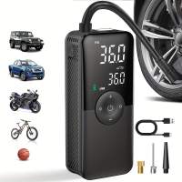Tragbare Luftkompressorpumpe für Autos, Motorräder & Fahrräder